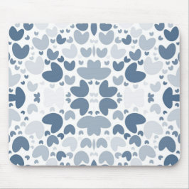 青ハート マウスパッド