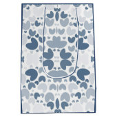 青ハート ミディアムペーパーバッグ (裏面)