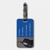 青ハート ラゲッジタグ (裏面縦)