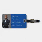 青ハート ラゲッジタグ (裏面横)