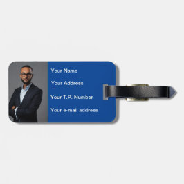 青ハート ラゲッジタグ