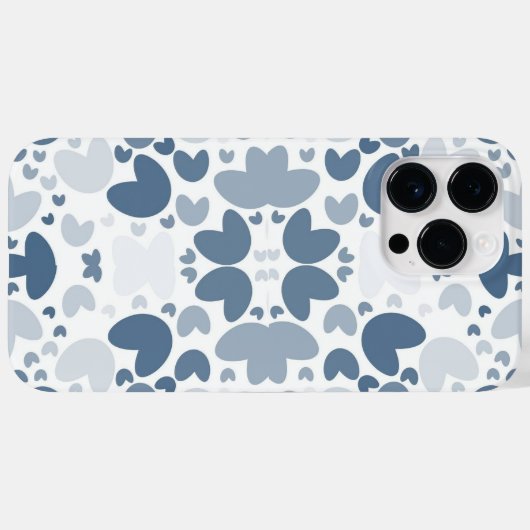 青ハート Case-Mate iPhoneケース (裏面 (横))