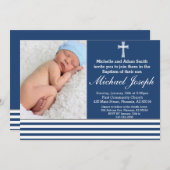 青バプテスマ宗教白人バプテスマ 招待状 (正面/裏面)