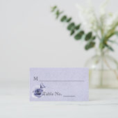 青バラと蝶結婚の座席表 プレイスカード (スタンド正面)