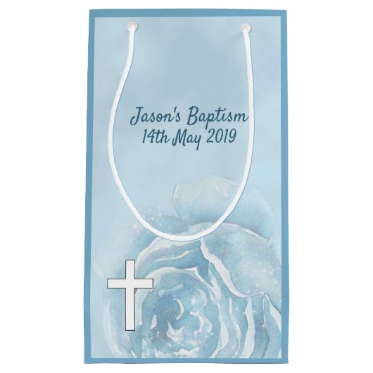 青バラの輝き スモールペーパーバッグ (正面)