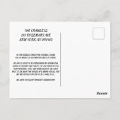 青バラクラシック – 青い花弁 ポストカード (裏面)