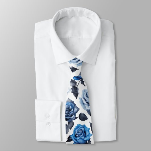 青バラフローラ1 ネクタイ (タイ)
