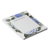 青バラ白素朴木材名注 ノートパッド (アングル)