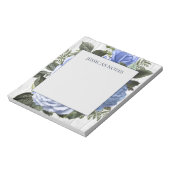 青バラ白素朴木材名注 ノートパッド (回転)