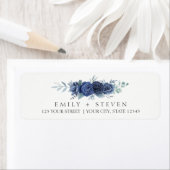 青バラ結婚ラベル ラベル (インサイチュ)