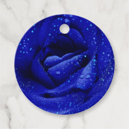 青バラ花 フェイバータグ