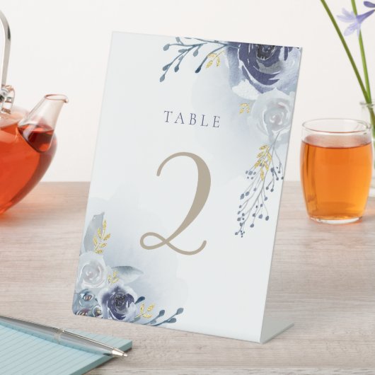 青バラ表 台座サイン (インサイチュ)