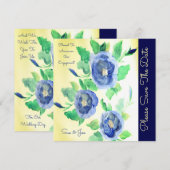 青バラ アート 案内状 (正面/裏面)