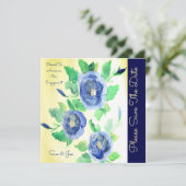 青バラ アート 案内状 (スタンド正面)