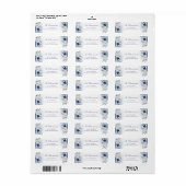 青バラ ラベル (フルシート)