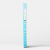 青パステルセラミック壁と床タイル抽象芸術  Case-Mate iPhoneケース (裏面 / 左)