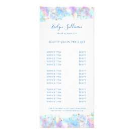 青パステル水カラーグリッター価格表 ラックカード