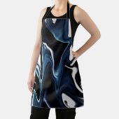 青パタぼやけーン エプロン (インサイチュ)