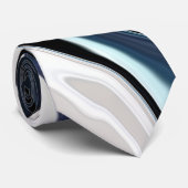 青パタぼやけーン ネクタイ (ロール)