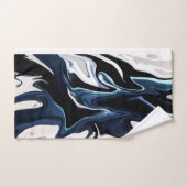 青パタぼやけーン バスタオルセット (ハンドタオル)