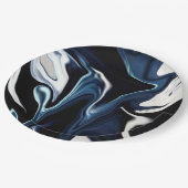 青パタぼやけーン ペーパープレート (アングル)