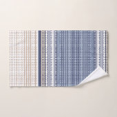 青パタアステカーン バスタオルセット (ハンドタオル)