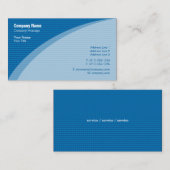 青パタエレガントーン 名刺 (正面/裏面)