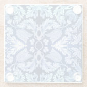 青パタビクトリアンーンガラスコースター ガラスコースター (裏面)