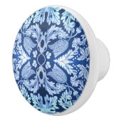 青パタビクトリアンーン引き出しプル セラミックノブ (右)