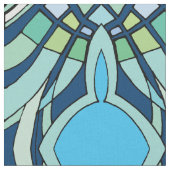 青パタファンキーーン ファブリック (クローズアップ)