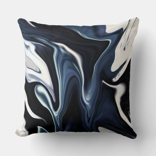 青パターぼやけンビーチサンダル クッション (正面)