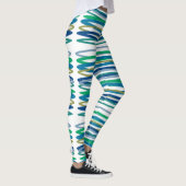 青パターン（の模様が）あると緑のデザイン レギンス (右)