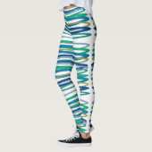 青パターン（の模様が）あると緑のデザイン レギンス (左)