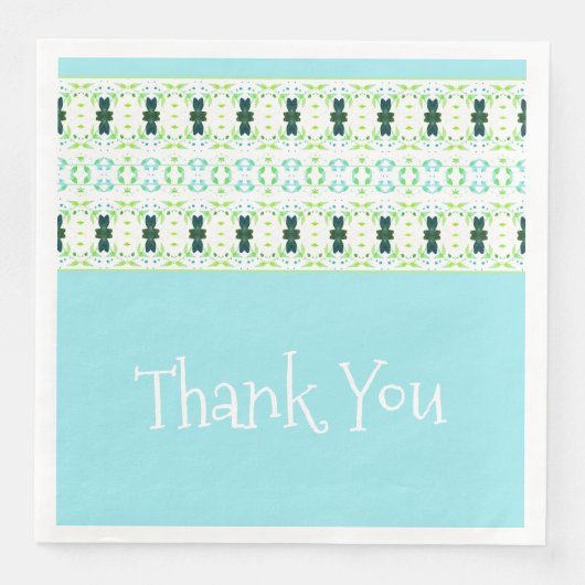 青パターン（の模様が）ある色、ティール（緑がかった色） (正面)