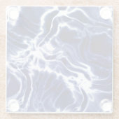 青パタ渦巻形のーン ガラスコースター (裏面)