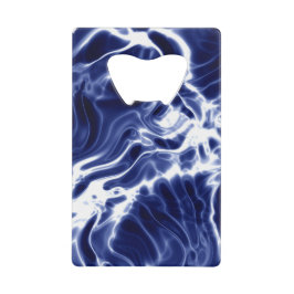 青パタ渦巻形のーン クレジットカード栓抜き