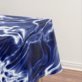青パタ渦巻形のーン テーブルクロス (インサイチュ)