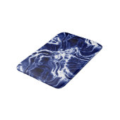 青パタ渦巻形のーン バスマット (アングル)