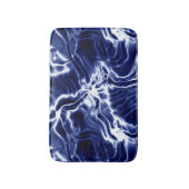 青パタ渦巻形のーン バスマット (正面縦)