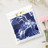 青パタ渦巻形のーン フェイバーバッグ (封をした状態)