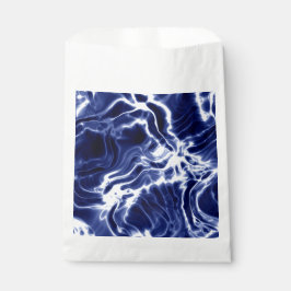 青パタ渦巻形のーン フェイバーバッグ