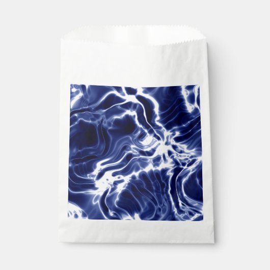 青パタ渦巻形のーン フェイバーバッグ (正面)