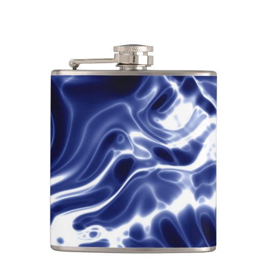 青パタ渦巻形のーン フラスク (正面)