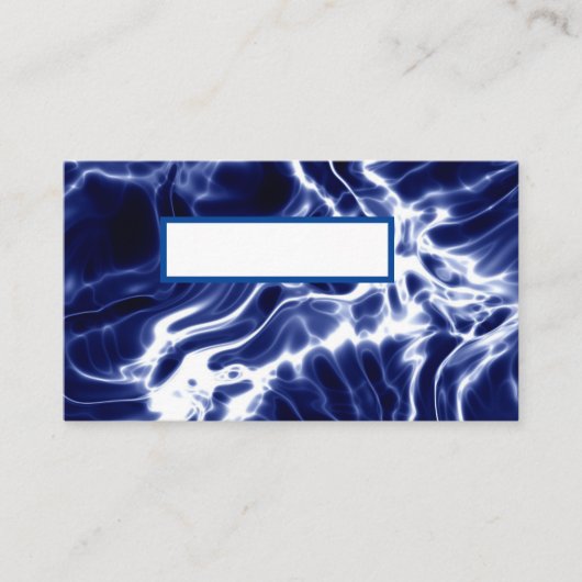 青パタ渦巻形のーン プレイスカード (正面)