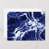 青パタ渦巻形のーン ポストカード (正面/裏面)