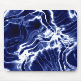 青パタ渦巻形のーン マウスパッド