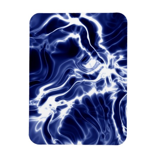 青パタ渦巻形のーン マグネット (縦)