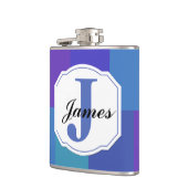 青パレモダンットパターン フラスク (左)