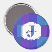 青パレモダンットパターン マグネット (正面/裏面)