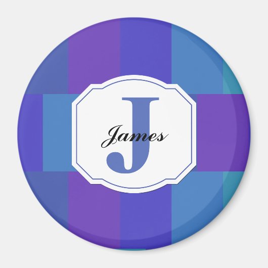 青パレモダンットパターン マグネット (正面)